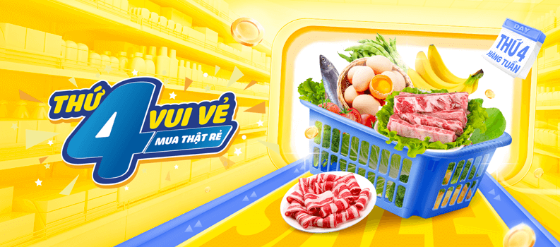 Thứ 4 Vui Vẻ
Mua thật rẻ